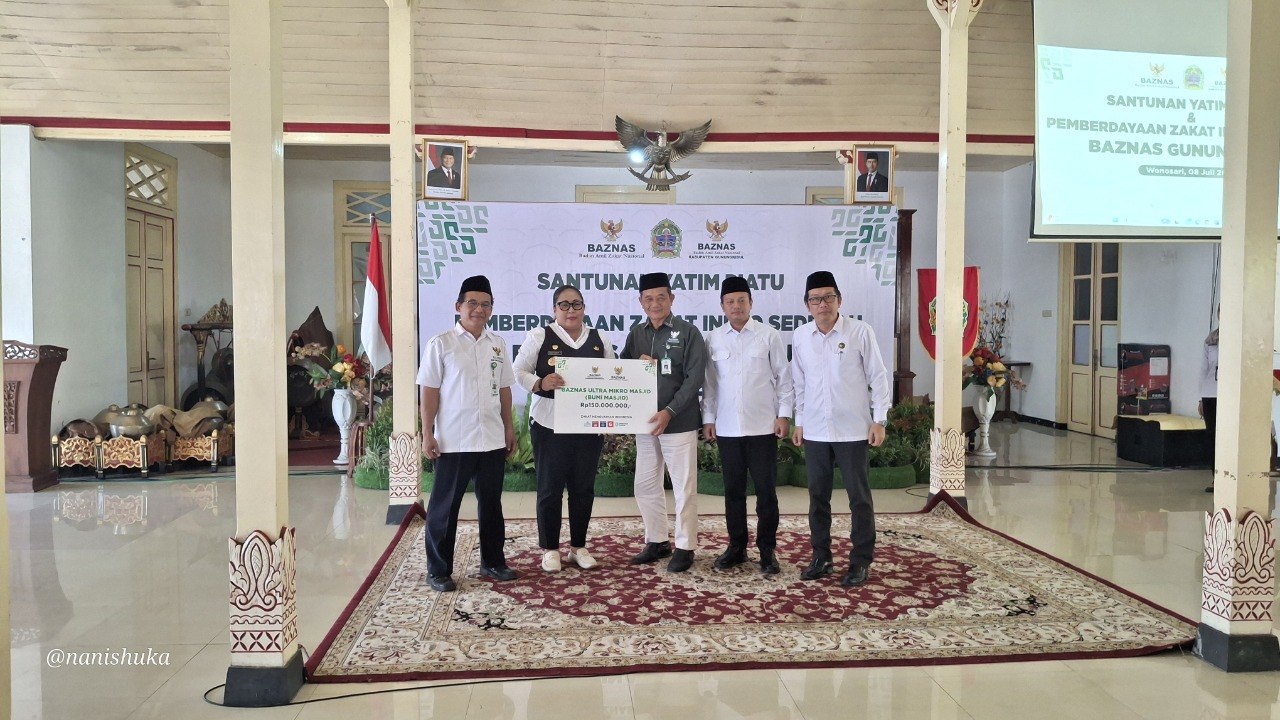Baznas Gunungkidul Salurkan Dana Santunan Untuk Ribuan Siswa - foto pendukung-2